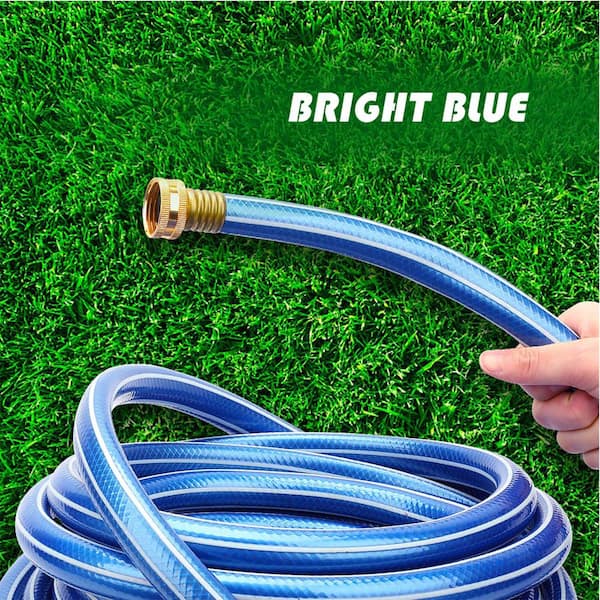 Worth Garden 5 8 In Dia X 25 Ft Blue With White Stripe Ultra Light 4 Star Hose H154a01 The Home Depot Worth Garden 5 8 In Dia X 25 Ft Blue, 25 Ft Garden Hose Home Depot