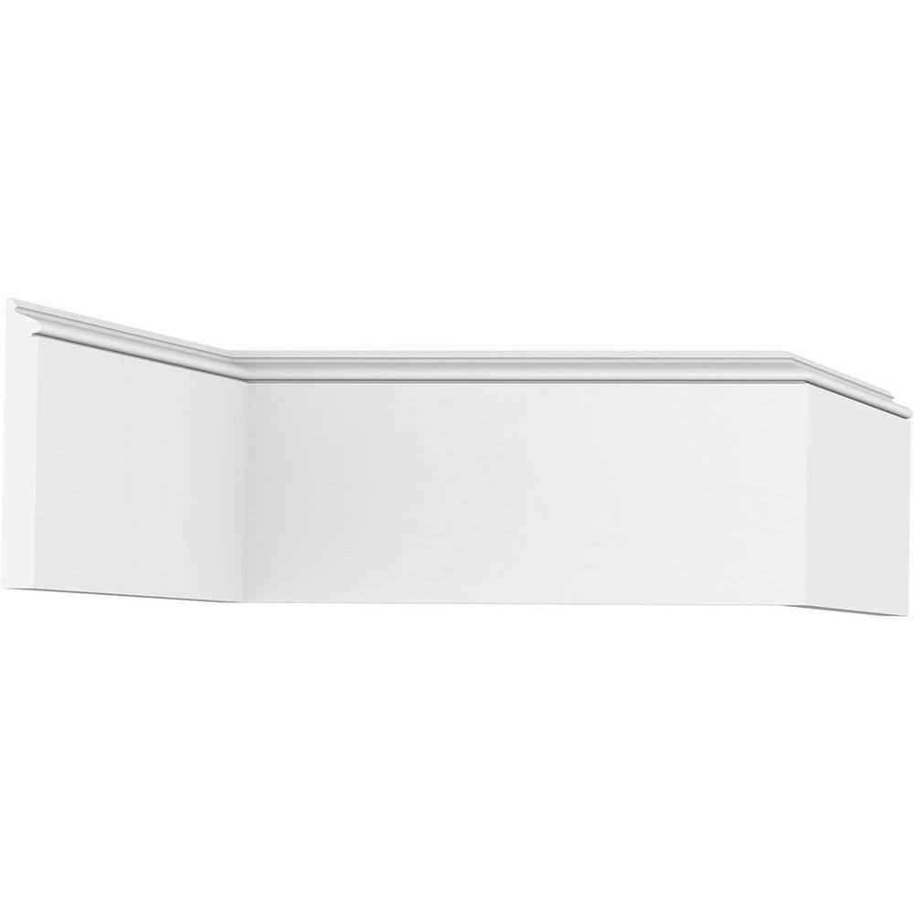 White 8.5" x 96" PVC Baseboard Moulding