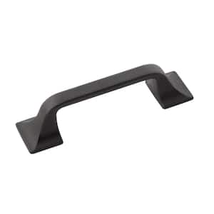 Forge 3 in. (76 mm) Black Iron Cabinet Drawer and Door Pull