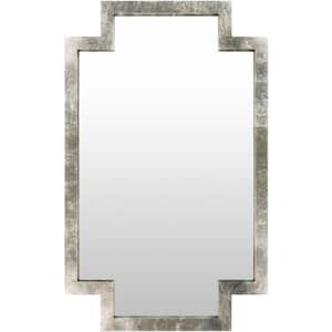 Oversized Rectangle Silver Contemporary Mirror (65 in. H x 40 in. W)