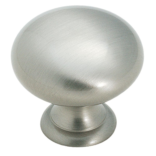 Amerock Brass Classics 1-1/4 in (32 mm) Diameter Satin Nickel Cabinet Knob