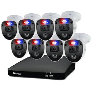 8-Channel 1080p 1TB DVR Surveillance Camera System with 8 Wired Enforcer Bullet Cameras
