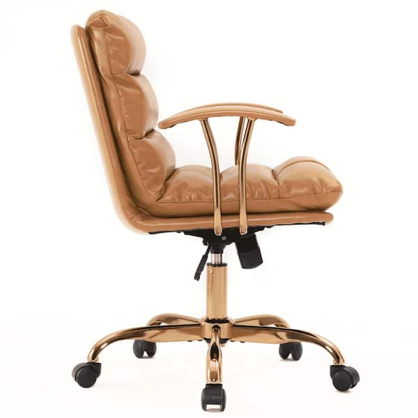 Made for comfort ez executive brown leather store office chair