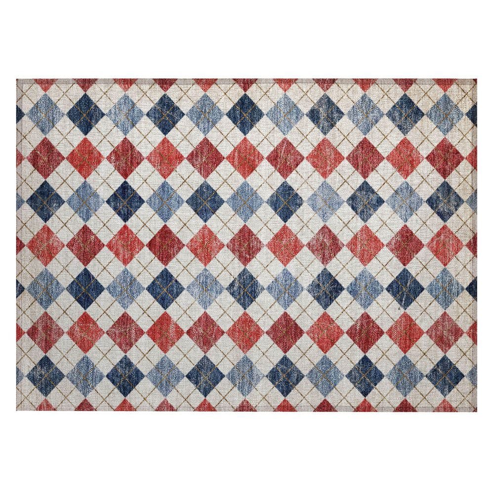 Chantille Machine Washable Indoor/Outdoor Abstract ACN2237 Red 1 ft. 8 in. x 2 ft. 6 in. Accent Rug price history on PriceWatchPro