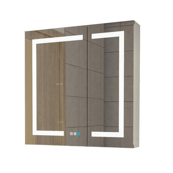 JimsMaison 30 in. W x 30 in. H Rectangular Aluminum Medicine