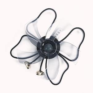 19.7 in Black 6-Speed Indoor Lights Dimmable LED Smart Ceiling Fan with Remote