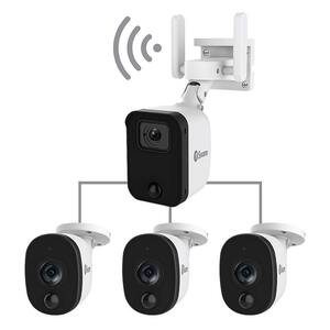 Fortify Wired 1080p Wi-Fi Indoor/Outdoor Smart Home Security Cameras (4-Pack)