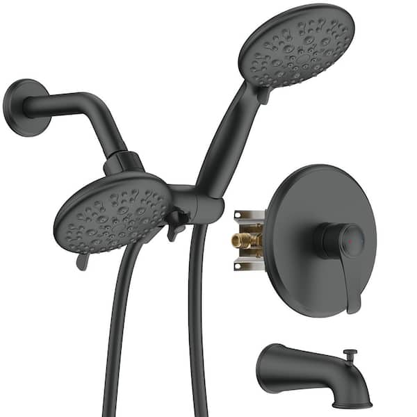 https://images.thdstatic.com/productImages/c22ab1c8-0110-4a7c-98cd-c8779770ec41/svn/matte-black-giving-tree-dual-shower-heads-xlhdffsh0085-64_600.jpg