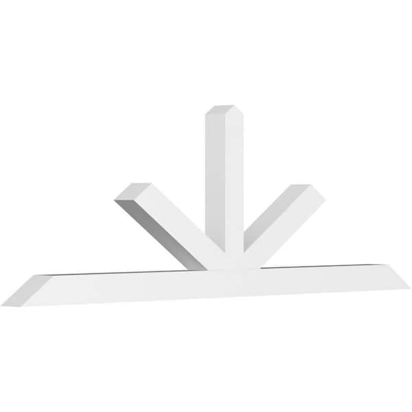Ekena Millwork Saratoga 84 in. W x 28 in. H x 4 in. D Signature Polyurethane Bracket