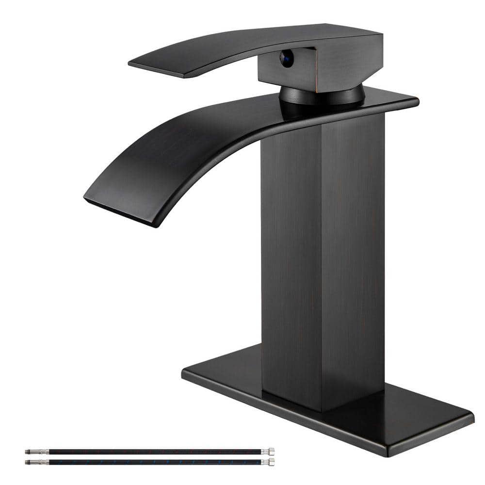 Rectangular Faucet PICTURESQUE CENDU LLC Single Handle Single Hole Bathroom Faucet with ...