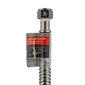 3/4 in. FIP x 3/4 in. FIP x 15 in. Stainless Steel Corrugated Water Connector