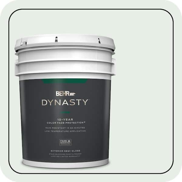 BEHR DYNASTY 5 gal. #460C-1 Aegean Mist Semi-Gloss Exterior Stain-Blocking Paint & Primer