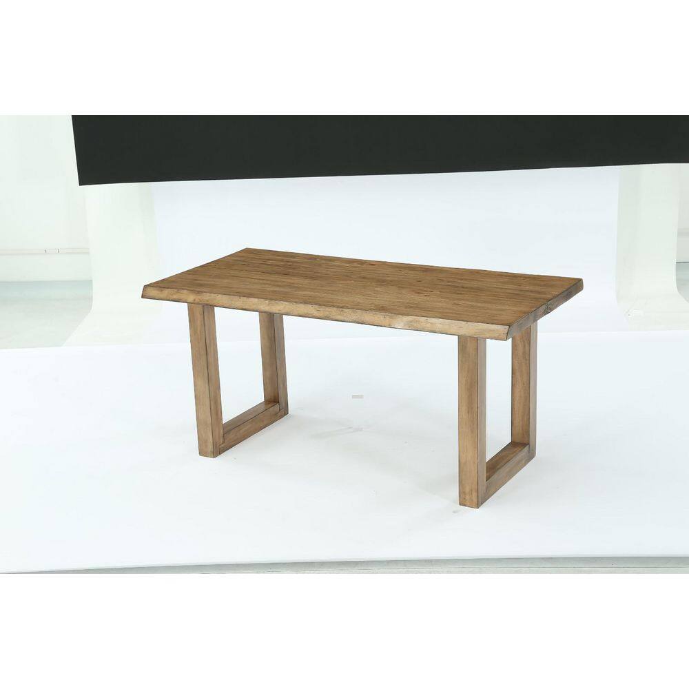 62.99 in. Rectangle Brown Solid Wood Computer Desk with U Shaped Legs, Large Farmhouse Executive Desk for Home Office price history on PriceWatchPro
