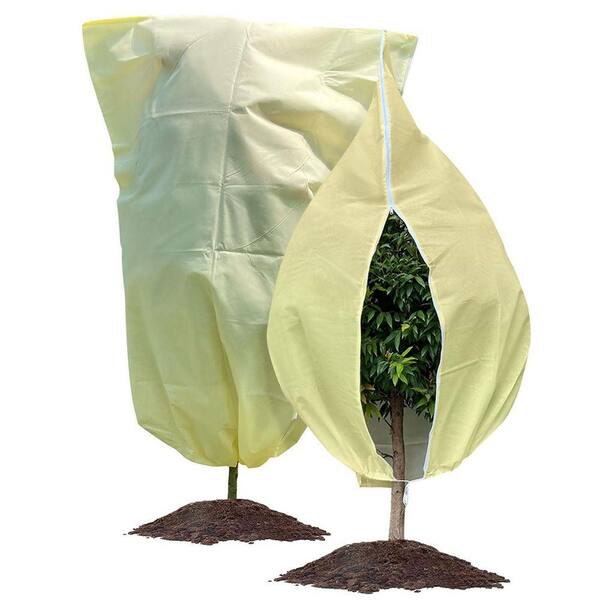 Spring Flower Protector Angel Sar 70 in. Yellow Plant Covers Freeze Protection, Non-Woven ...
