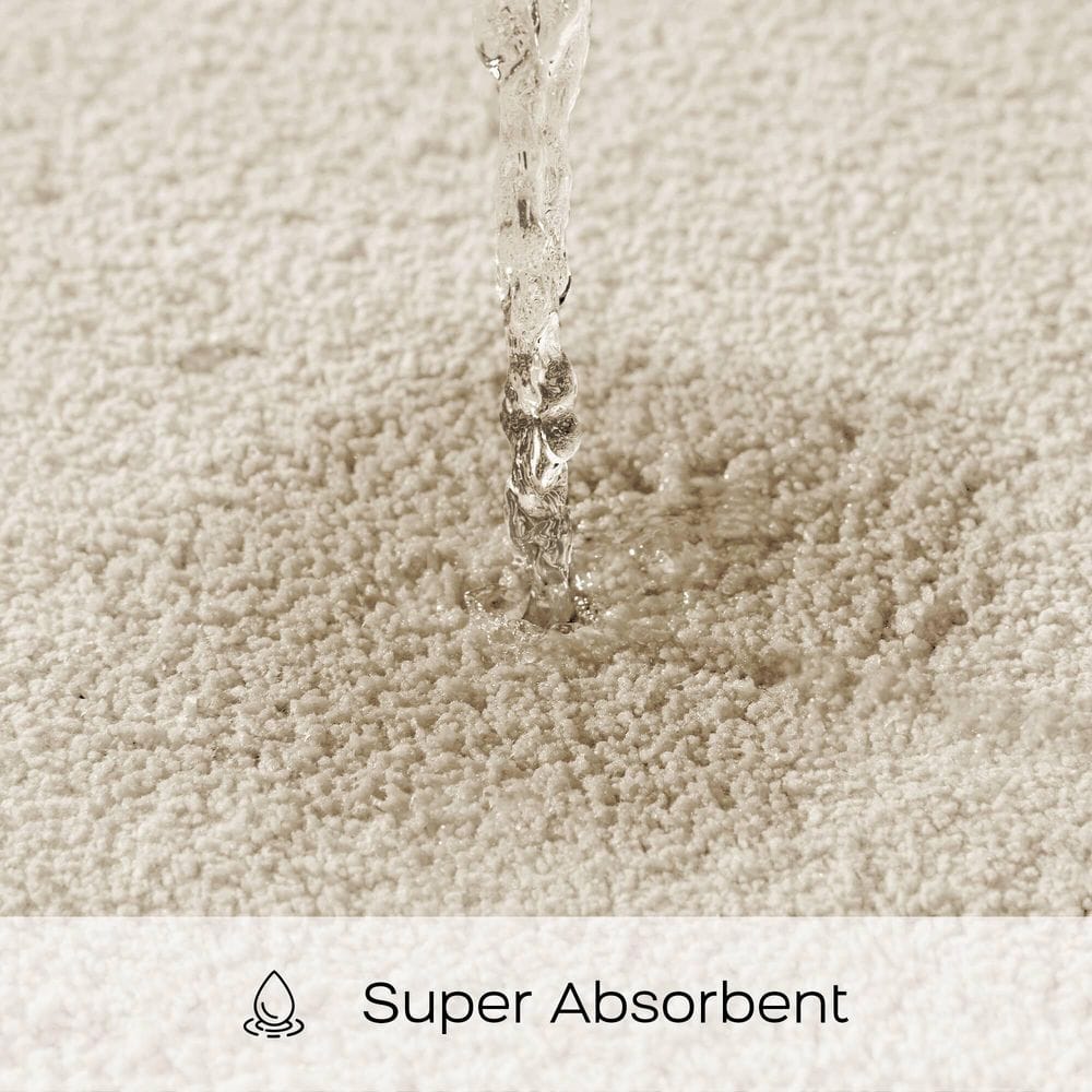 Taupe Microfiber Quick Dry Bath Rug