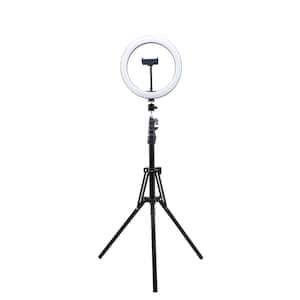 Bower 8 Selfie Ring Light Studio with Adjustable Tripod and Phone Holder –  Professional Photo and Video Lighting Kit for Vlogging, Streaming, and