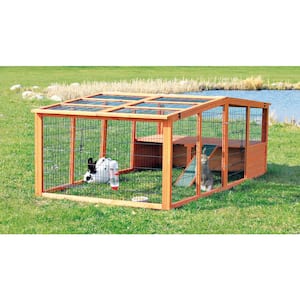 TRIXIE - 7.9 ft. x 3.8 ft. x 2.6 ft. Extra-Large Outdoor Enclosure with Mesh Cover Run