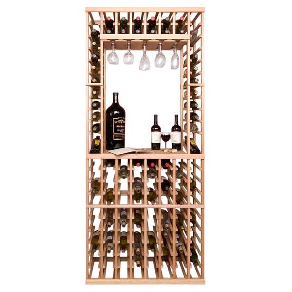 Vinotemp 114-Bottle Pine Floor Wine Rack