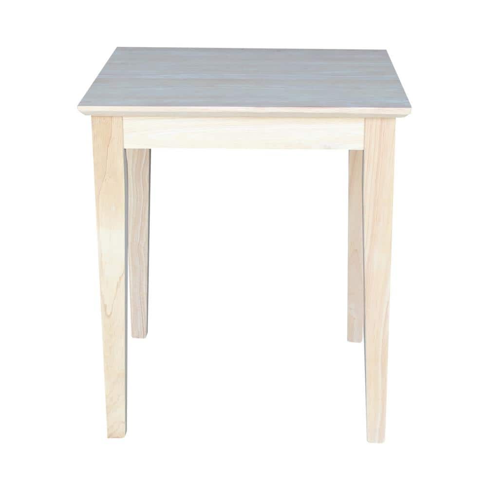 International Concepts Unfinished End Table OT9TE The Home Depot