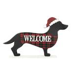 21.93 in. L x 3.94 in. W x 15.55 in. H Wooden/Metal Dachshund Porch Sign