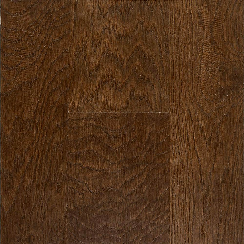 OptiWood Take Home Sample - 7.48 in. W Cognac Wirebrushed Engineered Oak Waterproof Wide Plank Hardwood Flooring, Dark -  711038-S