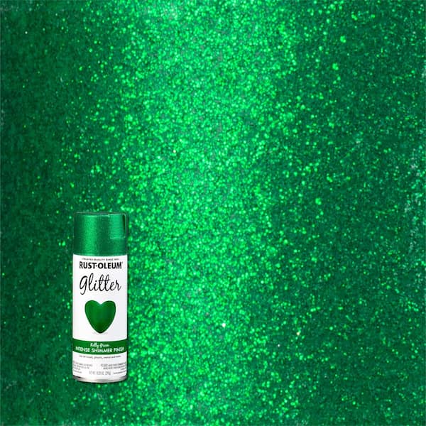 Rust-Oleum Specialty 10.25 oz. Kelly Green Glitter Spray Paint 342612 - The  Home Depot