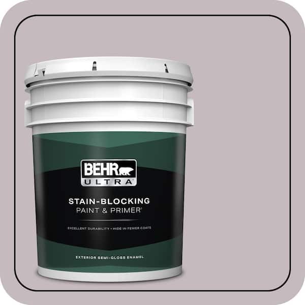 BEHR ULTRA 5 gal. #N110-2 Mulberry Stain Semi-Gloss Enamel Exterior Paint & Primer