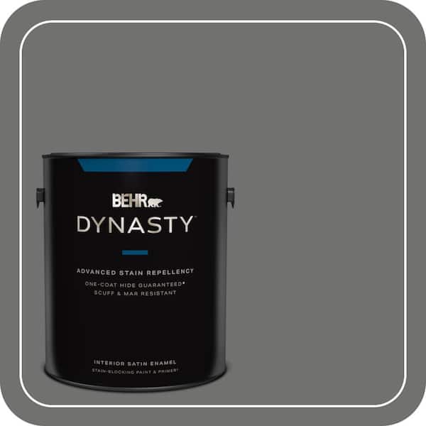 BEHR DYNASTY 1 gal. #MQ2-61 Magnet One-Coat Hide Satin Enamel Interior Stain-Blocking Paint and Primer