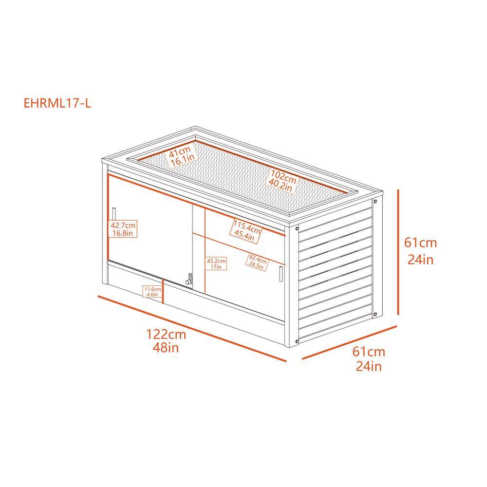 Maple ECOFLEX 48" Reptile Terrarium with Sliding Glass Doors