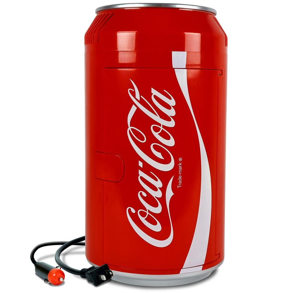 Classic Coca Cola Portable Mini Fridge/AC & DC Plugs Included 