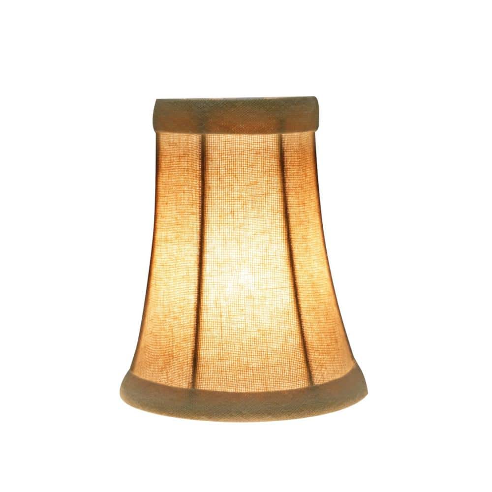 Butter Creme Linen Bell Lamp Shade Set of 2