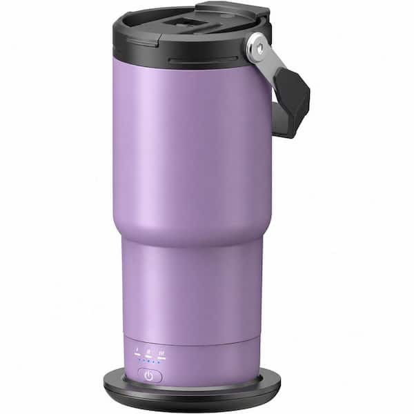 20oz Lilac Violet Stainless Steel Heated Travel Mug Precise Temperature Control App Portable Cup Warmer 1 Piece