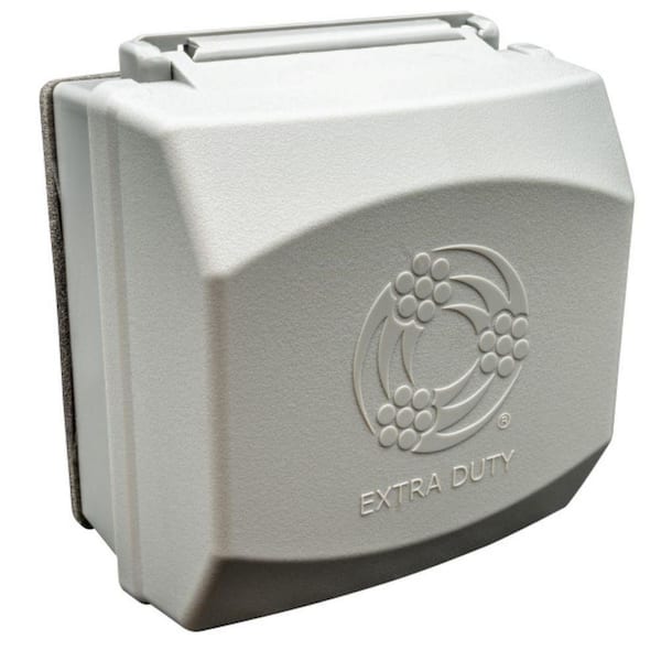 2-Gang Extra Duty Gray While-In-Use Cover 40-in-1