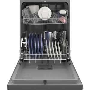 24 in. Built-In Tall Tub Front Control Stainless Steel Dishwasher with Sanitize, Dry Boost, 55 dBA