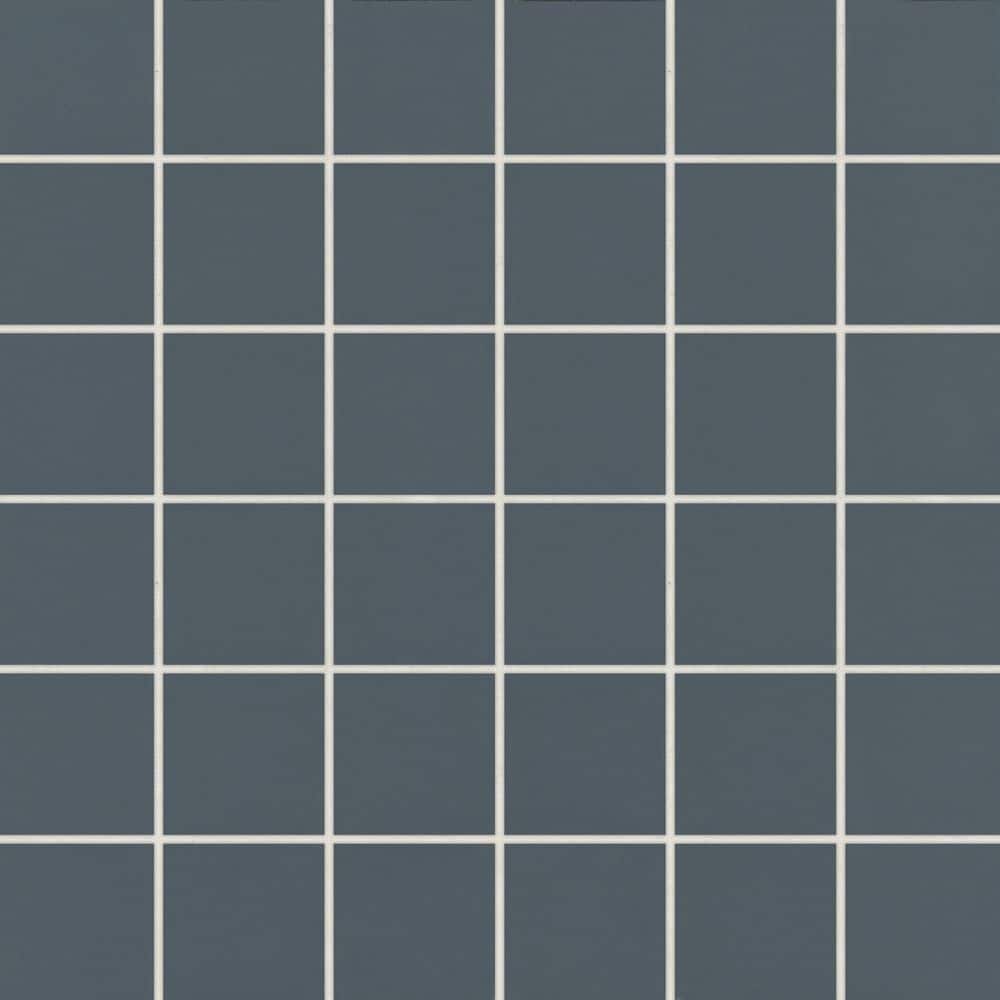 Marin 2 in. x 2 in. Matte Porcelain Mosaic in Midnight Tide Wall Tile (10.08 sq. ft. /Case) price history on PriceWatchPro