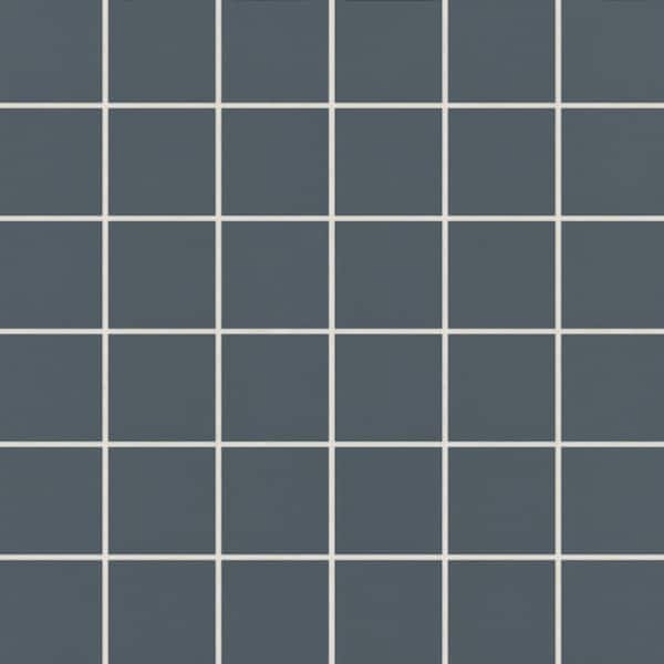 Marin 2 in. x 2 in. Matte Porcelain Mosaic in Midnight Tide Wall Tile (10.08 sq. ft. /Case)