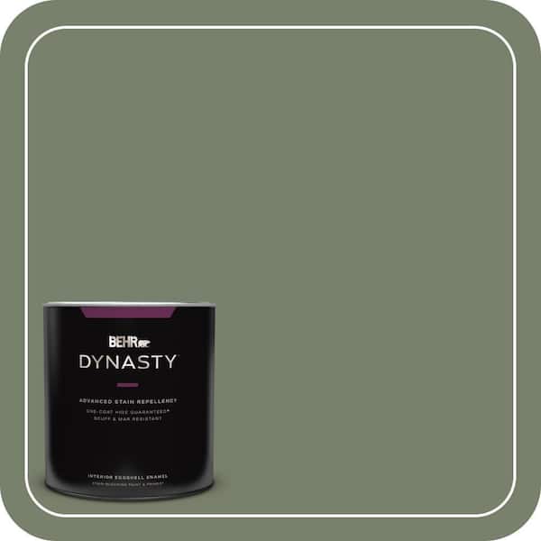 BEHR DYNASTY 1 qt. #430F-5 Bahia Grass Eggshell Enamel Interior Stain-Blocking Paint & Primer
