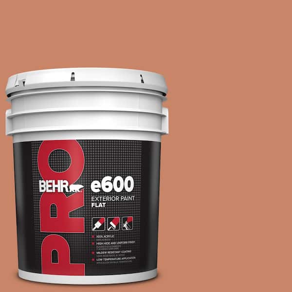 BEHR PRO 5 gal. #MQ4-39 Cabana Melon Flat Exterior Paint