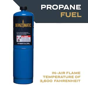 Bernzomatic Standard Propane Fuel Cylinder - Pack of 3, Portable, Durable,  and Versatile, High Flame Temperature for Efficient Heating