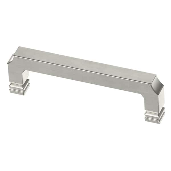 Liberty Notched 3-3/4 in. (96mm) Center-to-Center Satin Nickel Drawer Pull