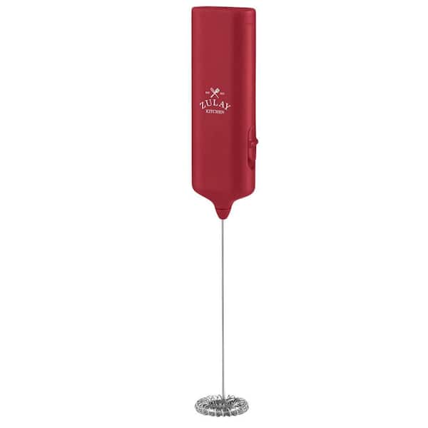 Zulay Kitchen Powerful Mini Milk Frother - Electric Hand Mixer (Cranberry)
