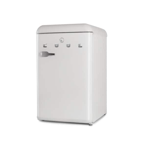 Commercial Cool 4.4 Cu. ft. Retro Refrigerator White