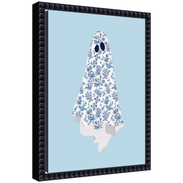 Sylvie "Blue Ghost" by Megan Ryan Holiday Framed Canvas Art Print 13 in. x 10 in.