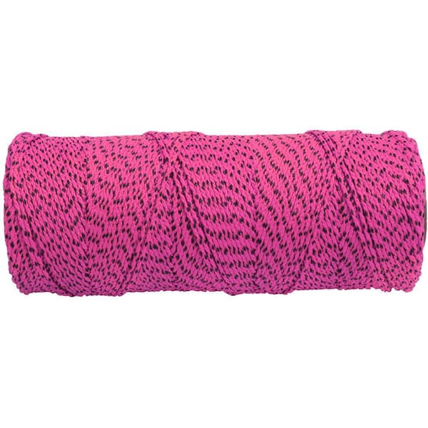MARSHALLTOWN Bonded Mason's Line 500 ft. Pink and Black, Size 18.6 in. Core  ML615 - The Home Depot