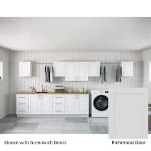 Richmond Verona White Plywood Shaker Stock Ready to Assemble Kitchen-Laundry Cabinet Kit 24 in. x 84 in. x 178 in.