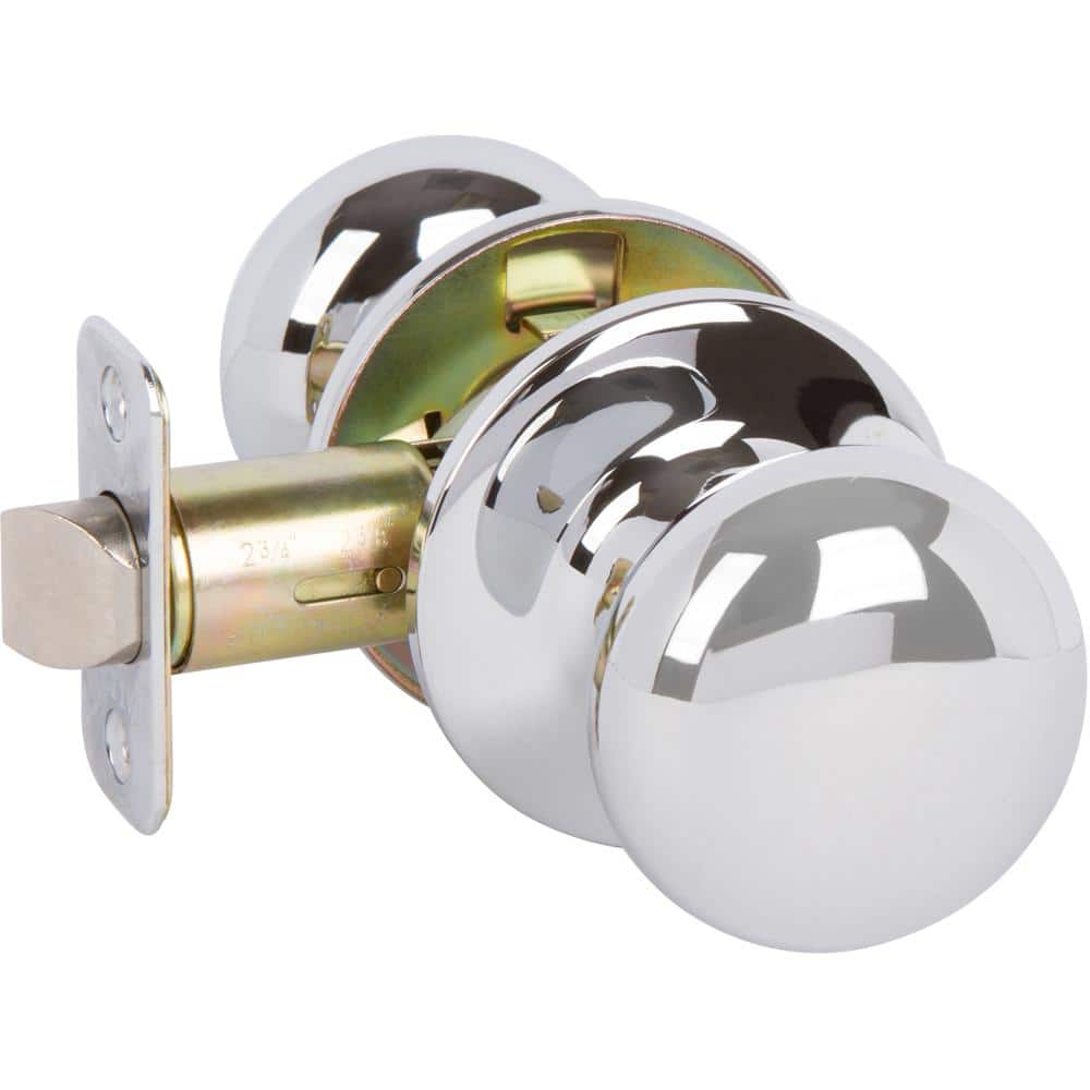 DELANEY HARDWARE Saxon Polished Chrome Hall/Closet Door Knob KS1016
