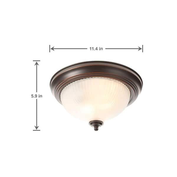 Ceiling Fan Replacement Glass Frosted White Lamp Light Globe Brookedale II 60in 