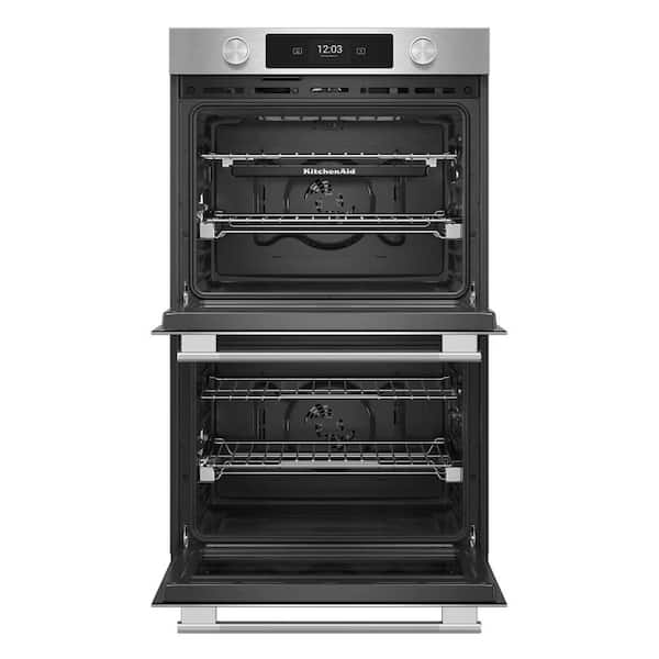 30 in. Smart Double Electric Wall Oven with Intelligent Cooking Camera in PrintShield Finish