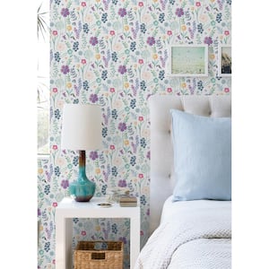 Disney Encanto White Embroidery Floral Peel and Stick Wallpaper