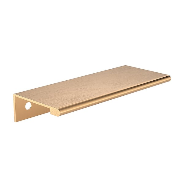 Richelieu Hardware Lincoln Collection 3-1/8 in. (80 mm) Modern Satin Gold Cabinet Egde Pull
